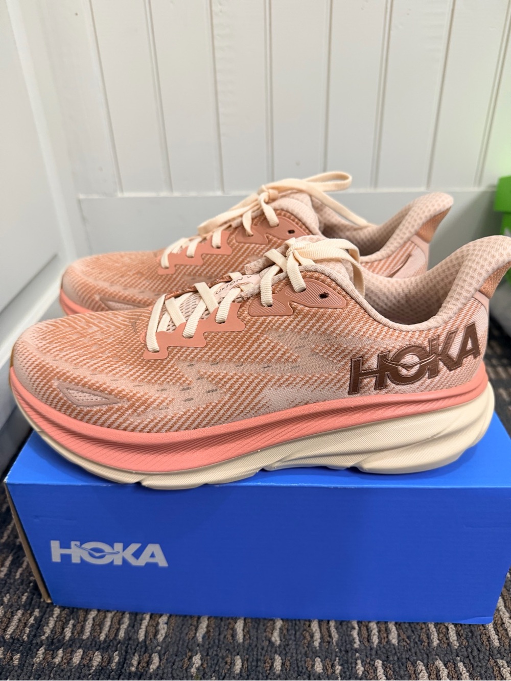 Hoka One One Women's Peach/Pink Athletic Running Shoes